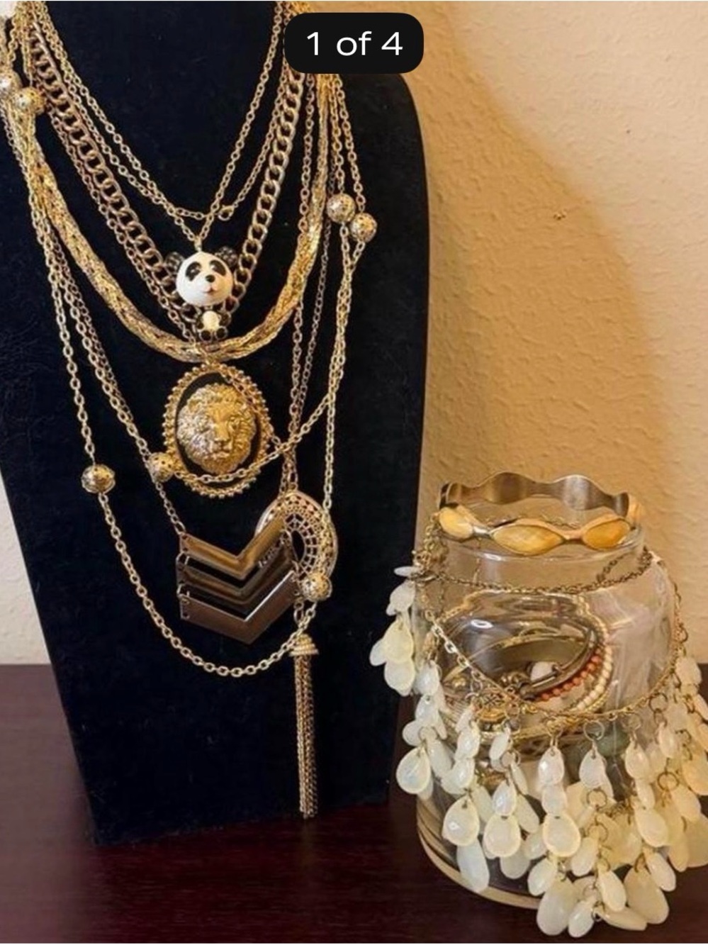 Mystery Jewelry Jar - All Gold Tone/Summer Nights Dream